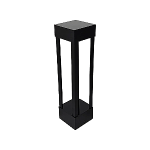 Poste Balizador 275 para Jardim 8W 6500K 30cm Preto.