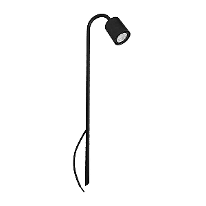 Poste Balizador 289 50cm GU10 Para Dicroica Preto.
