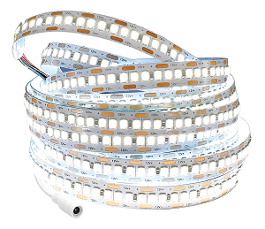 Fita Led 3528 12v 240 Leds Por Metro 5mts Sem Silicone 6000K.
