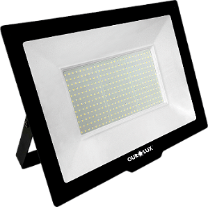 Refletor Superled Projetor Slim 400W Preto 6500K bivolt.