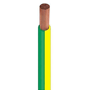 Cabo Flexível 0,6/1KV 90° Hepr 25mm² classe 5 verde e amarelo vendido por metro.