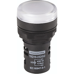 Sinalizador Tramontina TRD16-22DS/2 12 V Branco.
