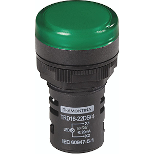 Sinalizador Tramontina TRD16-22DS/4 220 V Verde.