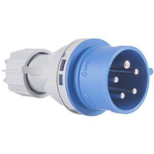 Plugue Móvel Industrial 3P+N+T Tramontina 16 A 220-250 V 9 H IP44.