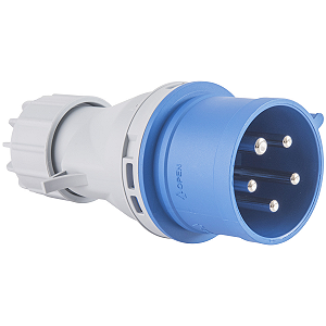 Plugue Móvel Industrial 3P+N+T Tramontina 32 A 220-250 V 9 H IP44.