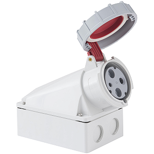 Tomada de Sobrepor Tramontina 2P+T 63 A 380-415 V 06h IP67.