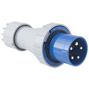 Plugue Móvel Industrial 3P+N+T Tramontina 125 A 220-250 V 9 H IP67.