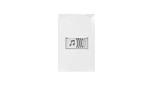 Conjunto de campainha cigarra bivolt branco - Doha.