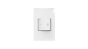 Conjunto interruptor 1 tecla bipolar 25A branco - Doha.