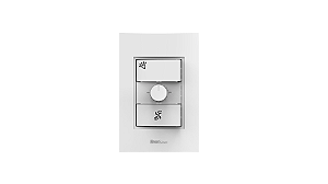 Conjunto controlador de ventilador 127v/250w branco - Beleze.