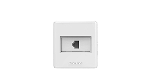 Conjunto tomada Rj-45 dados categoria 5E - Beleze.