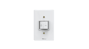 Conjunto interruptor 1 tecla bipolar simples Branco - Artis.