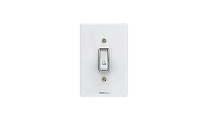 Conjunto interruptor 1 tecla campainha Branco - Artis.