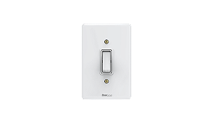 Conjunto interruptor 1 tecla paralelo Branco - Artis.