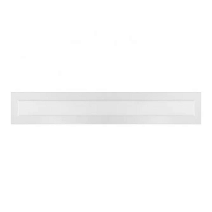 Luminária plafon LED de sobrepor retangular 18W 3000K 1.440 lúmens 60cm x 10cm.