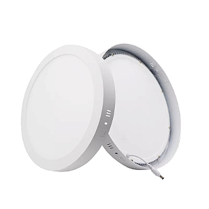 Luminária plafon LED de sobrepor redondo 42W 4000K 3.360 lúmens Ø40cm.