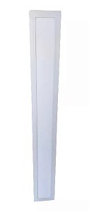 Luminária plafon LED de embutir retangular 42W 6000K 3.360 lúmens 120cm x 15cm.