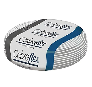 Cabo Flexível 750V 0,50mm Branco Rolo Com 100 Metros.