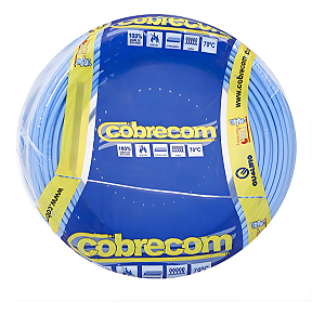 Cabo Flexível 750V 2,5mm Azul Rolo Com 100 Metros.