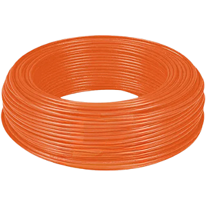 Cabo Flexível 750V 2,5mm Laranja Rolo Com 100 Metros.