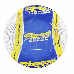 Cabo Flexível 750V 35mm Branco Rolo Com 100 Metros.