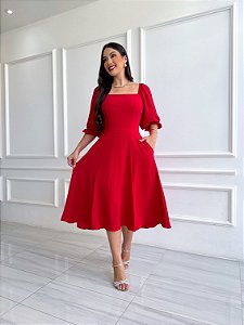 Vestido Heloisa - Vermelho