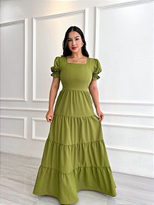 Vestido Giovana - Abacate