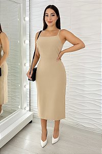 Vestido Karina - Tapioca