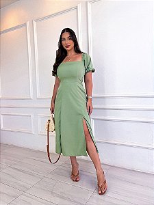 Vestido Odete - Oliva