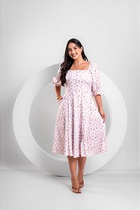 Vestido Heloisa - Estampado Areia