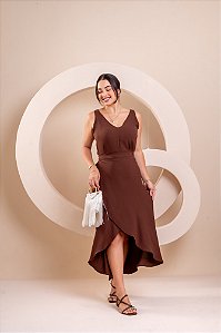 Saia Envelope Lívia - Marrom