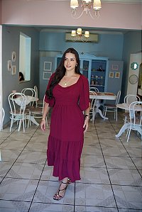 Vestido Noele - Marsala