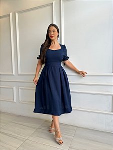 Vestido Estela - Marinho