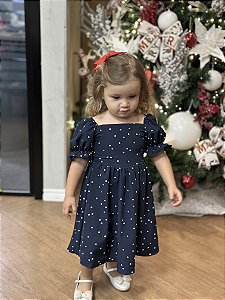 Vestido Helô - Poá Marinho