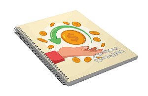 Caderno Controle Financeiro A4 Cod CFA4CP07