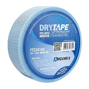 Fita Drytape Premium Azul FTZ50100, Fita Telada 48mmx100mts