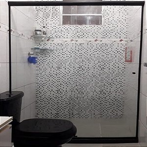 Kit Alumínio Box Banheiro Padrão Redondo F1-1,20x1,90mts