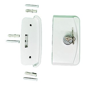 Kit 10 - Fechadura Polímero Porta Correr Vidro / Alvenaria