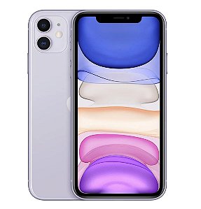 iPhone 11 Apple 64GB Roxo (Lilás), Tela de 6,1”, Câmera Dupla de 12MP, iOS