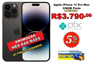 iPhone 13 Pro Max 128GB Grafite - Apple - Tela 6,7” 12MP iOS