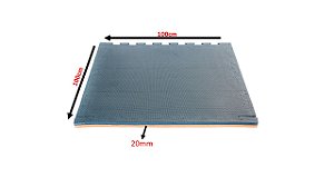 Kit 10 Tatame de Eva (100x100x20mm) Azul Marinho/Laranja