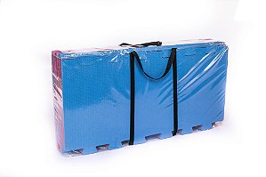 Kit Home 08 para Exercicios Ginastica com Bolsa (100x50x20mm) - Azul/Vermelho