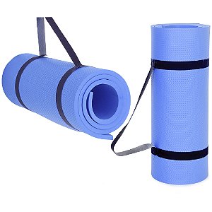 Colchonete E.v.a Exercícios. Yoga, Funcional (1,80x53x10mm) Azul