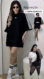 MAX TEE CAMISÃO ADIDAS LISTRA NA MANGA