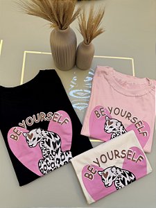 TSHIRT CORAÇÃO ONÇA