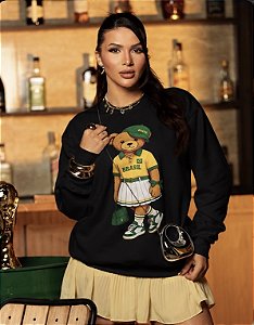 BLUSA DE MOLETOM URSO BRASIL
