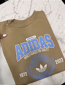 BLUSA DE MOLETOM ADIDAS NOVO AZUL