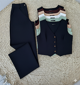 CONJUNTO ALFAIATARIA PREMIUM BRUNA