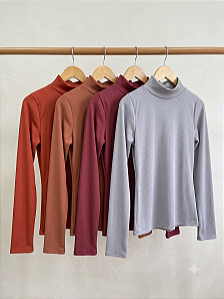 Blusa cacharrel canelada, flanelada