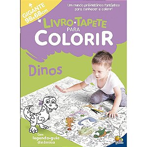 Livro-Tapete Para Colorir: Dinos